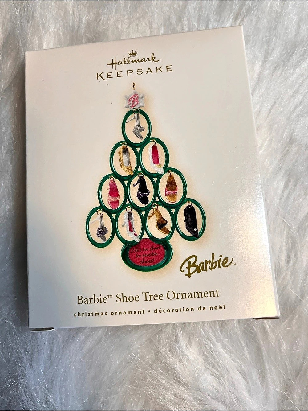 Hallmark Keepsake 2008 Barbie Shoe Tree Ornament Christmas Ornament NWT